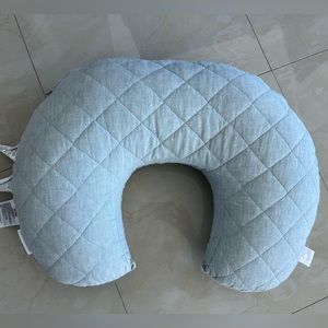 Boppy nursing pillow w/ Pottery Barn Kids 100% linen cover
